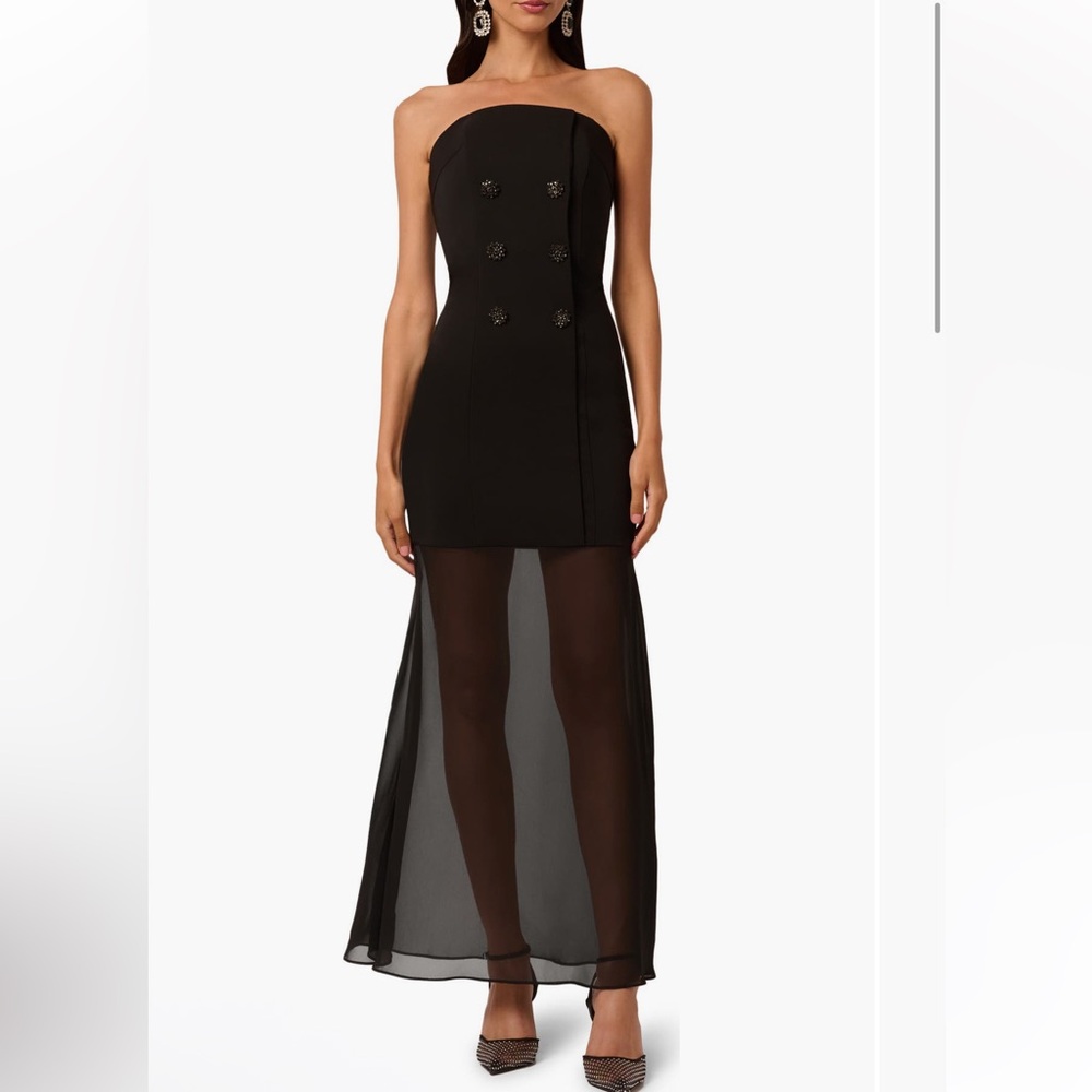 LIV FOSTER
Ally Crepe Strapless Gown• NWOT • SZ 6